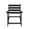 Flash Furniture Tolleson Adirondack Dining Chair w/Fold Out Cup Holder, Weather Resistant Recycled HDPE in Black LE-HMP-2037-10-BLK-GG - alternate 10